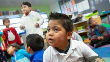 Group of English learner children in preschool